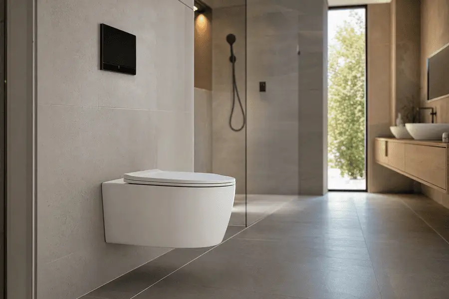 Descubre los inodoros suspendidos: elegantes y prácticos, optimizan espacio y facilitan la limpieza, aportando amplitud visual a cualquier estilo de baño.