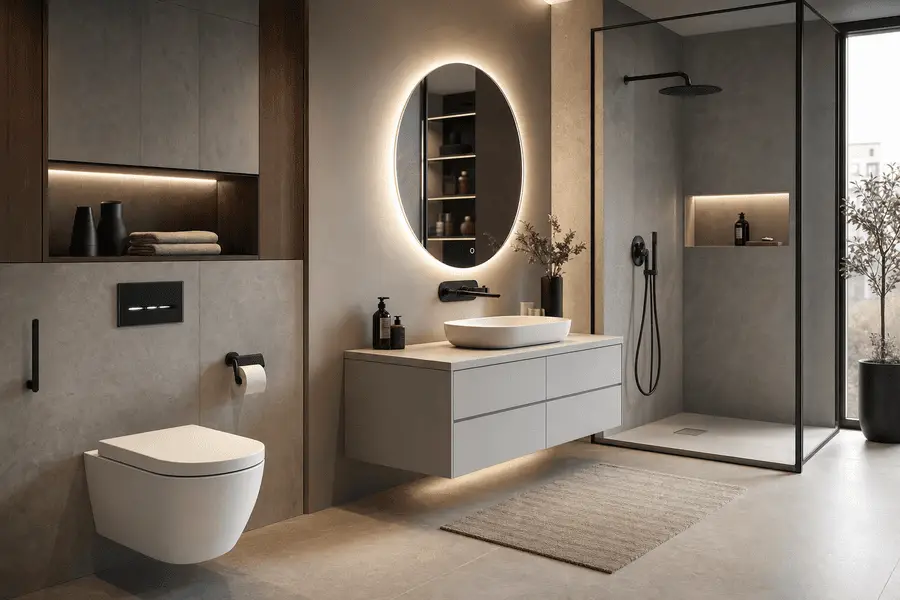 Transforma tu baño con diseños vanguardistas: apuesta por sanitarios minimalistas, alta tecnología y soluciones compactas para un espacio elegante y único.